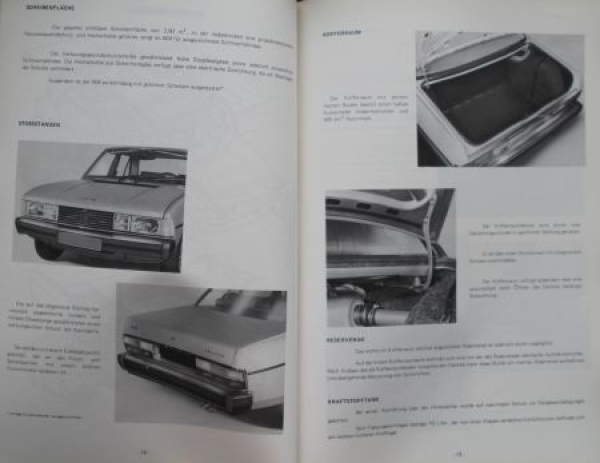 Peugeot 604 V6 SL Modellprogramm 1975 Automobil-Pressemappe (2341)
